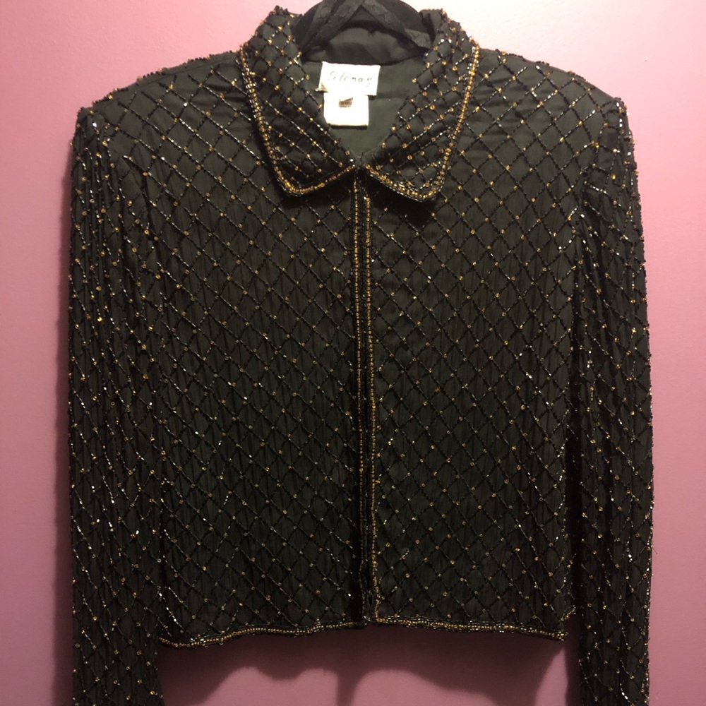 Beaded Silk Jacket by Sténay